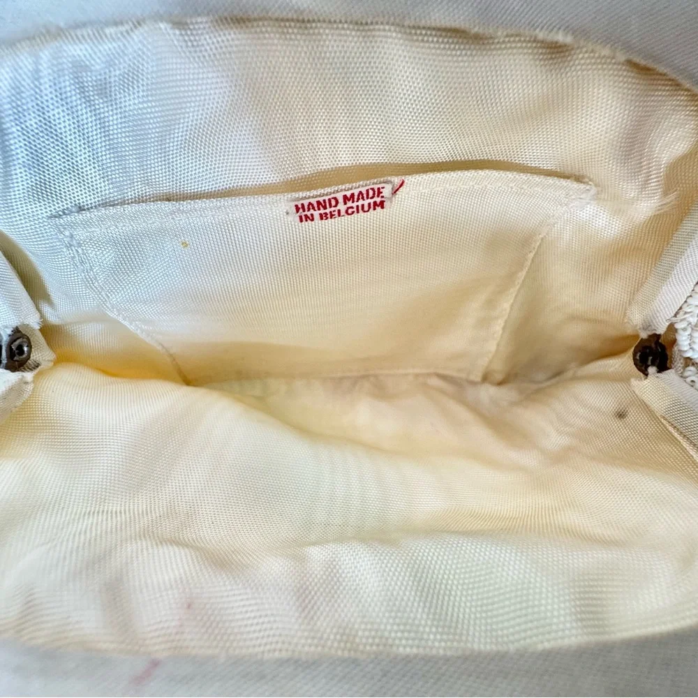 Vintage 1930s Beaded Bag Handmade in Belgium with Strap - Picture 4 of 12